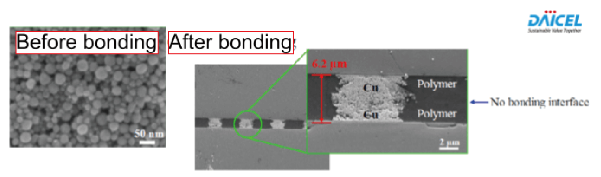 Cuペーストと高分子絶縁膜を使ったハイブリッド接合